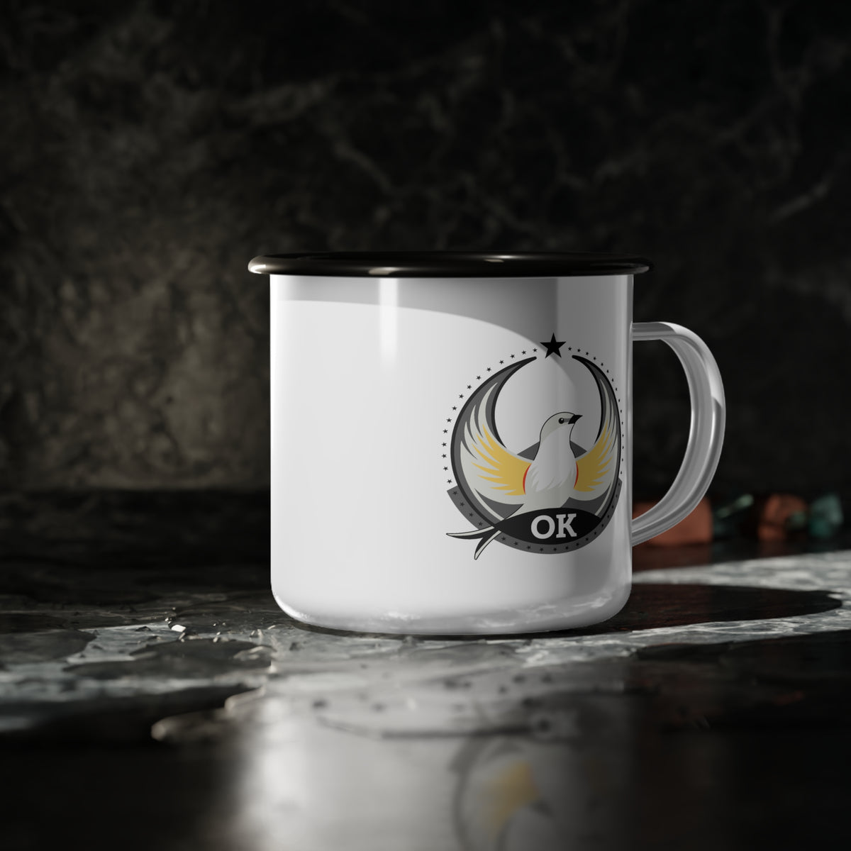 Bird Rebels Enamel Camp Cup – OK – Light