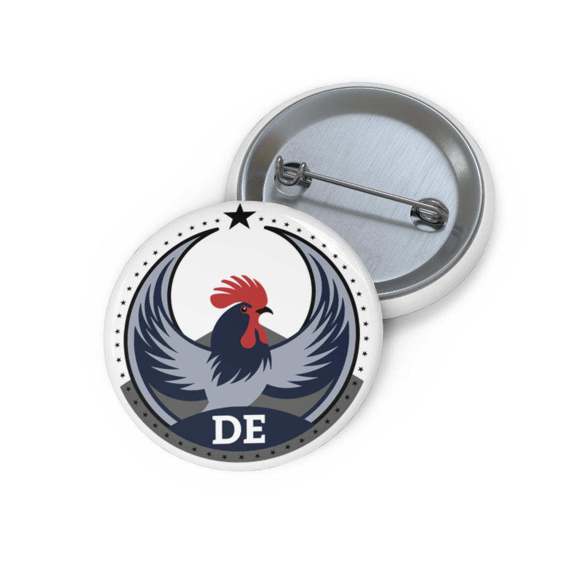 Bird Rebels Custom Pin Button – DE – Light
