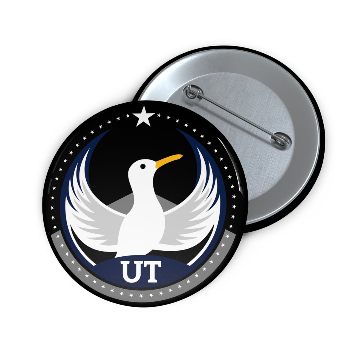 Bird Rebels Pin Button – UT – Dark