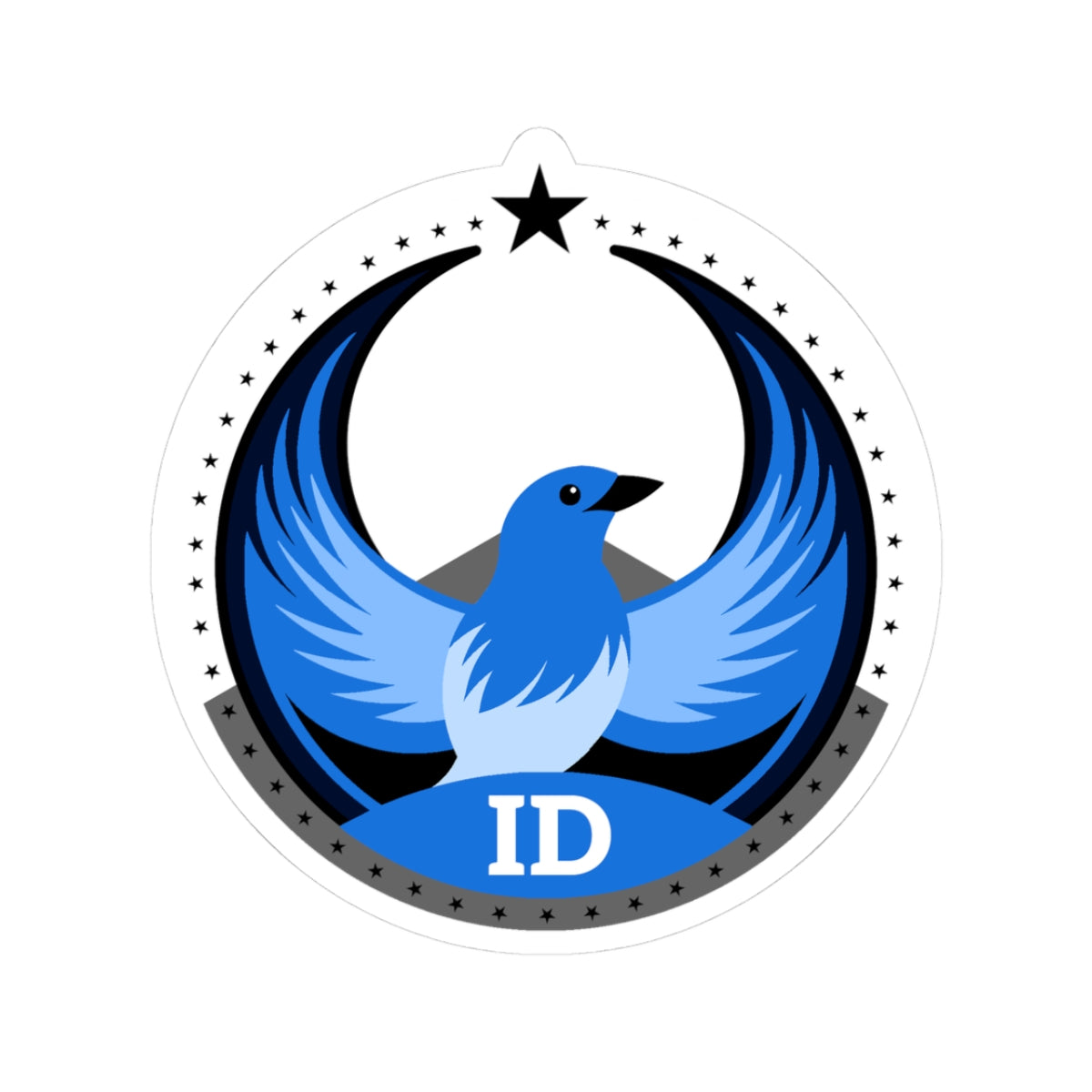 Idaho Mountain Bluebird Light Kiss-Cut Sticker | Bird Rebels ID Community Pride Decal