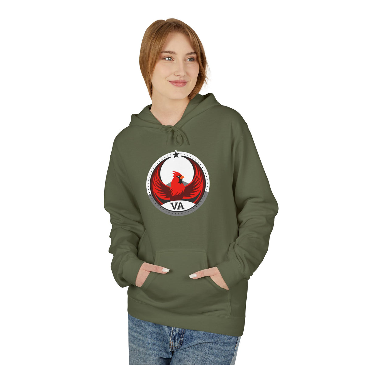 Bird Rebels Midweight Softstyle Fleece Hoodie – VA – Light