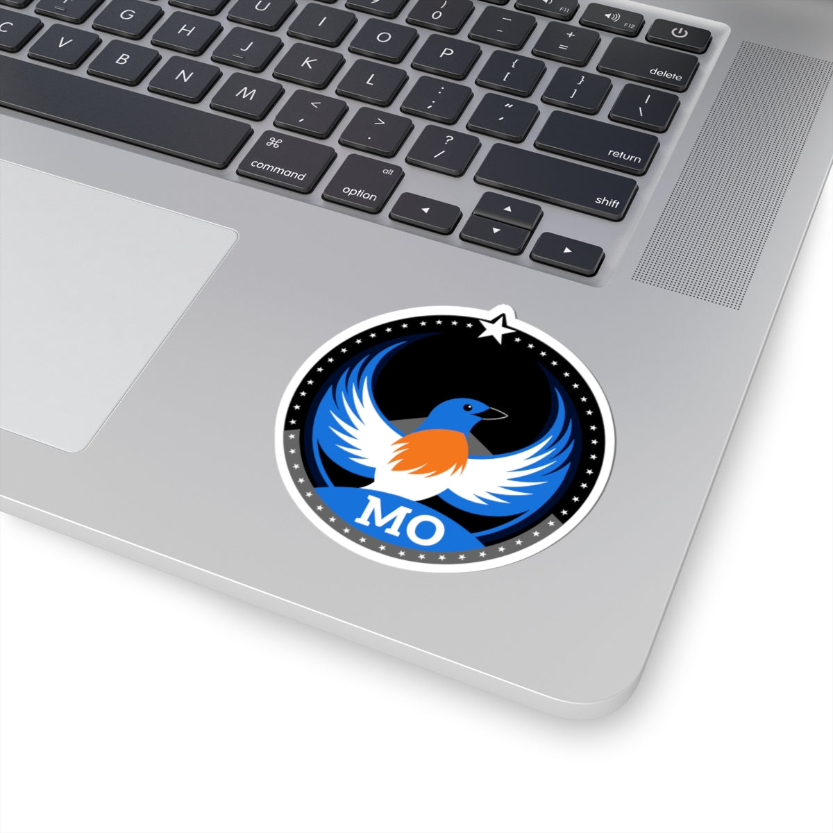 Missouri Eastern Bluebird Dark Kiss-Cut Sticker | Bird Rebels MO Community Pride Decal