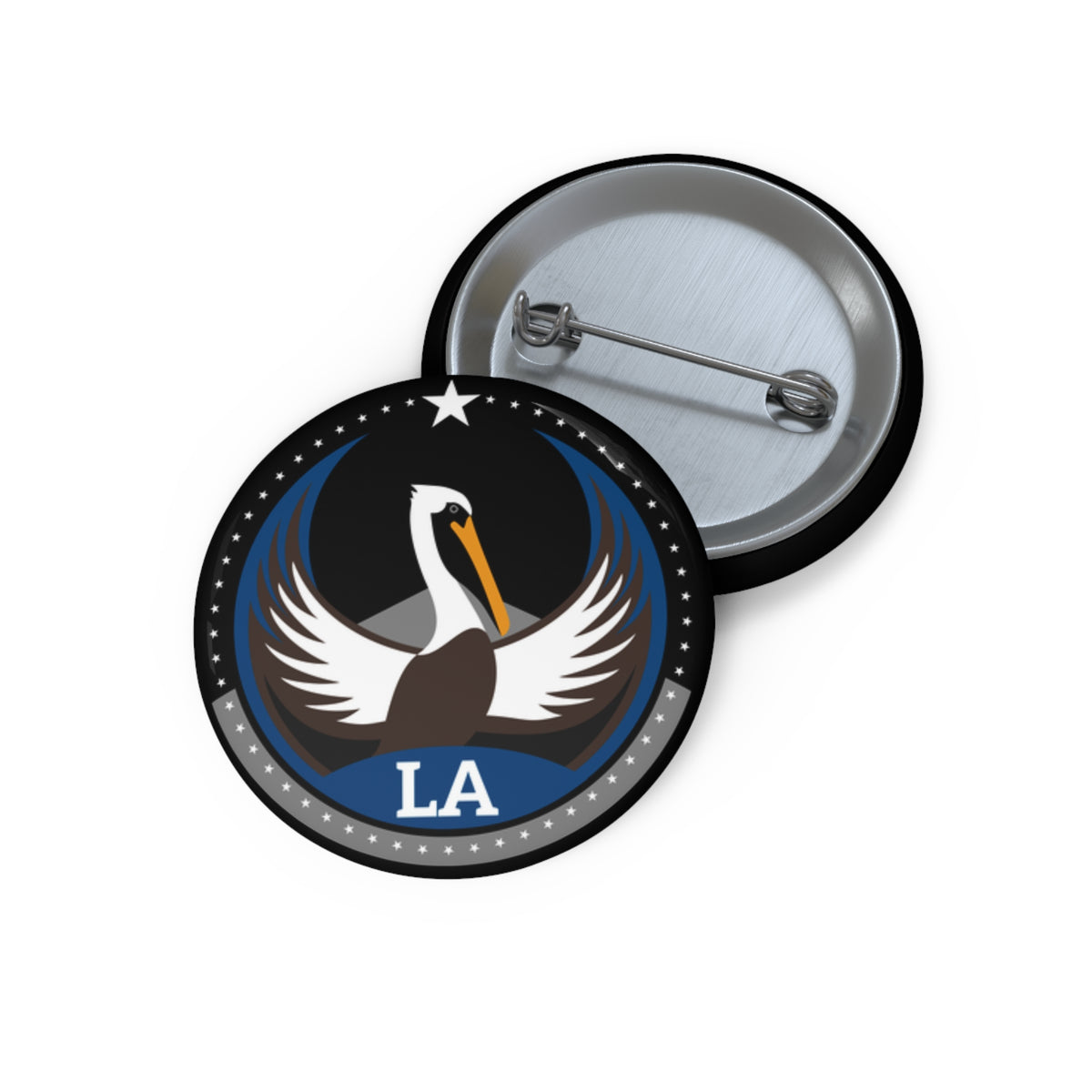 Bird Rebels Pin Button – LA – Dark