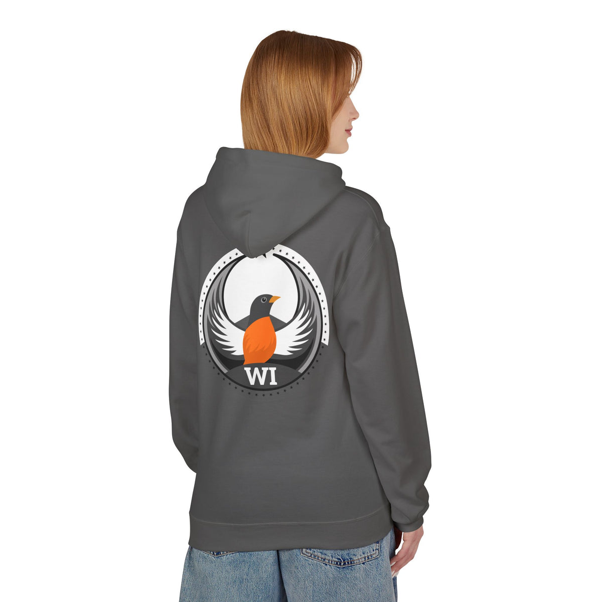 Bird Rebels Midweight Softstyle Fleece Hoodie – WI – Light