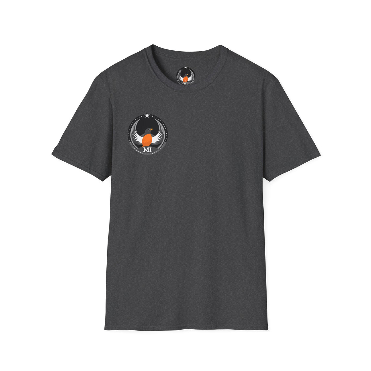 Bird Rebels Softstyle T-Shirt – MI – Dark