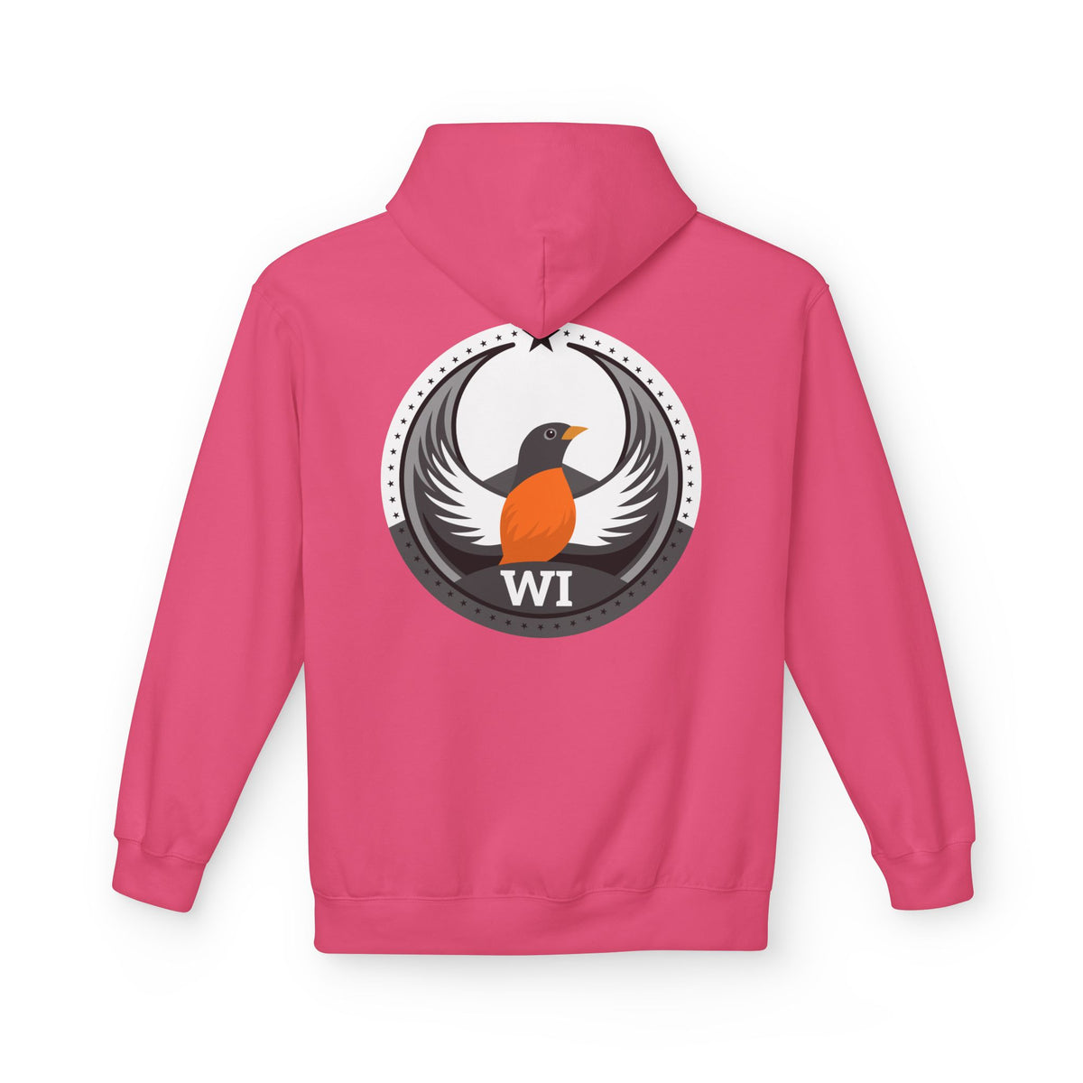 Bird Rebels Midweight Softstyle Fleece Hoodie – WI – Light