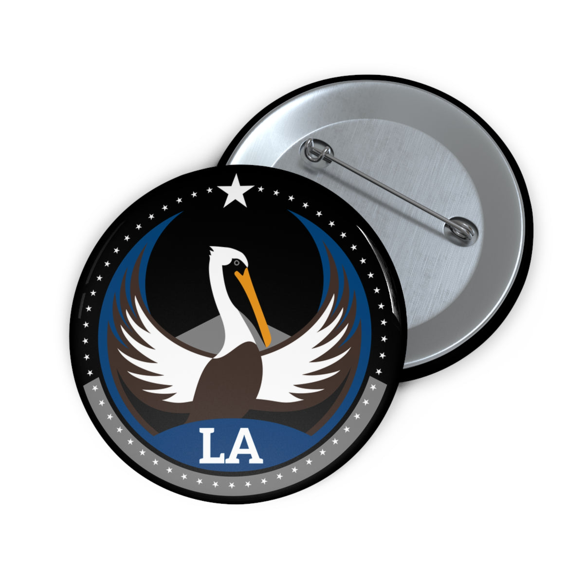 Bird Rebels Pin Button – LA – Dark