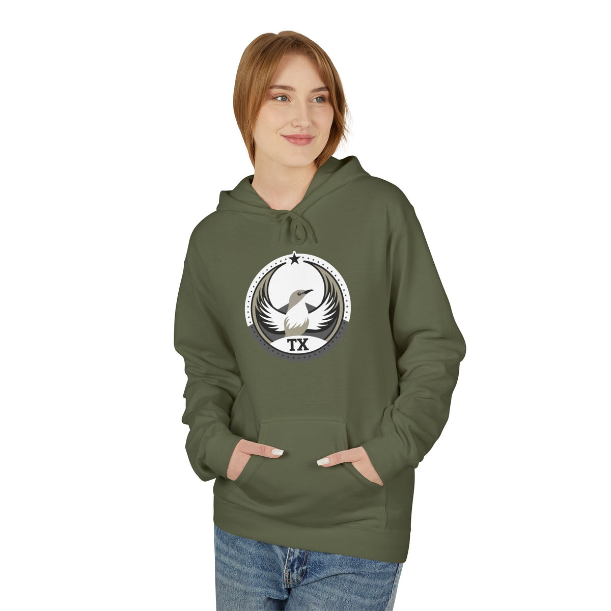 Bird Rebels Midweight Softstyle Fleece Hoodie – TX – Light