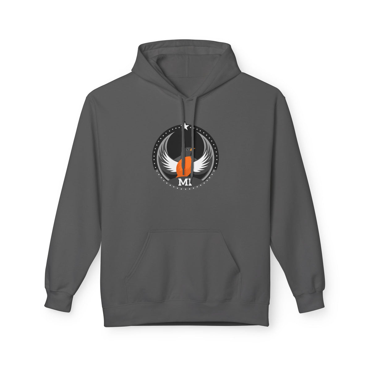 Bird Rebels Midweight Softstyle Fleece Hoodie – MI – Dark