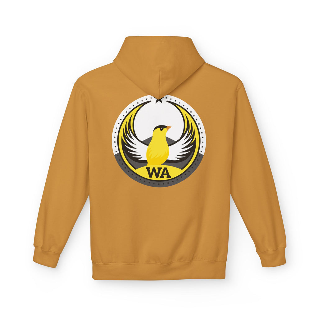 Bird Rebels Midweight Softstyle Fleece Hoodie – WA – Willow Goldfinch – Light