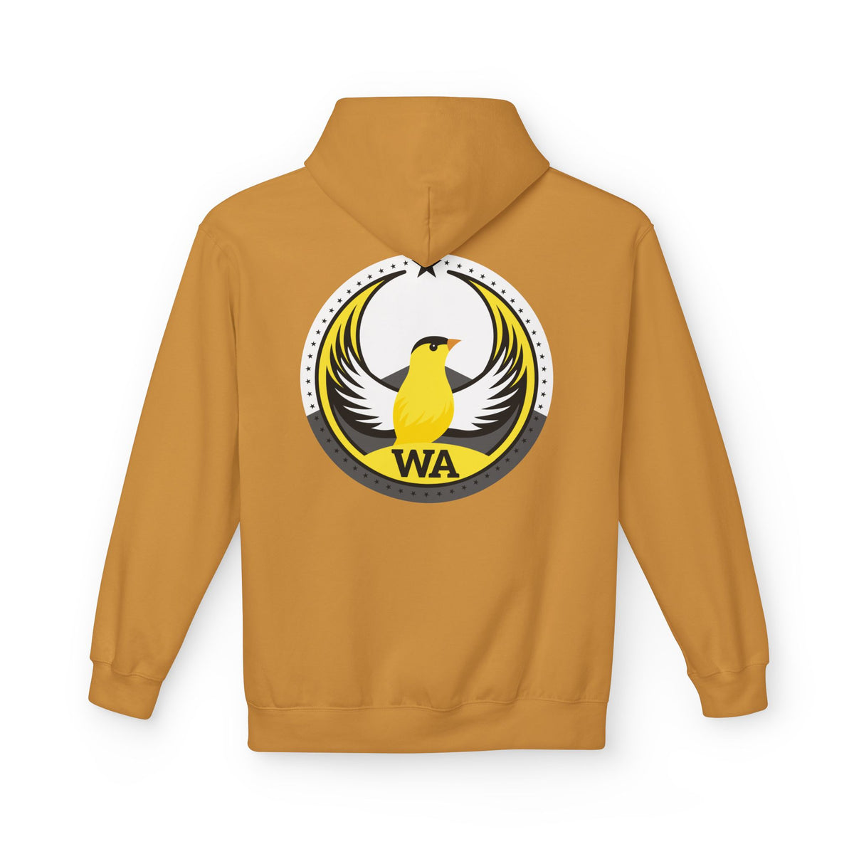 Bird Rebels Midweight Softstyle Fleece Hoodie – WA – Willow Goldfinch – Light