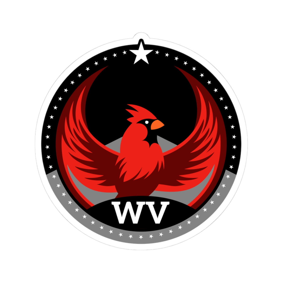 Bird Rebels Kiss-Cut Stickers – WV – Dark