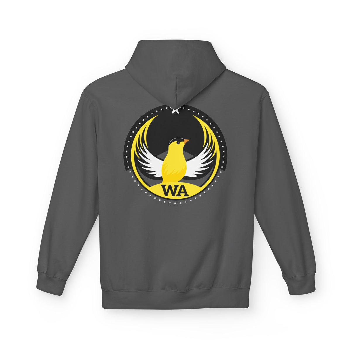 Bird Rebels Midweight Softstyle Fleece Hoodie – WA – Willow Goldfinch – Dark