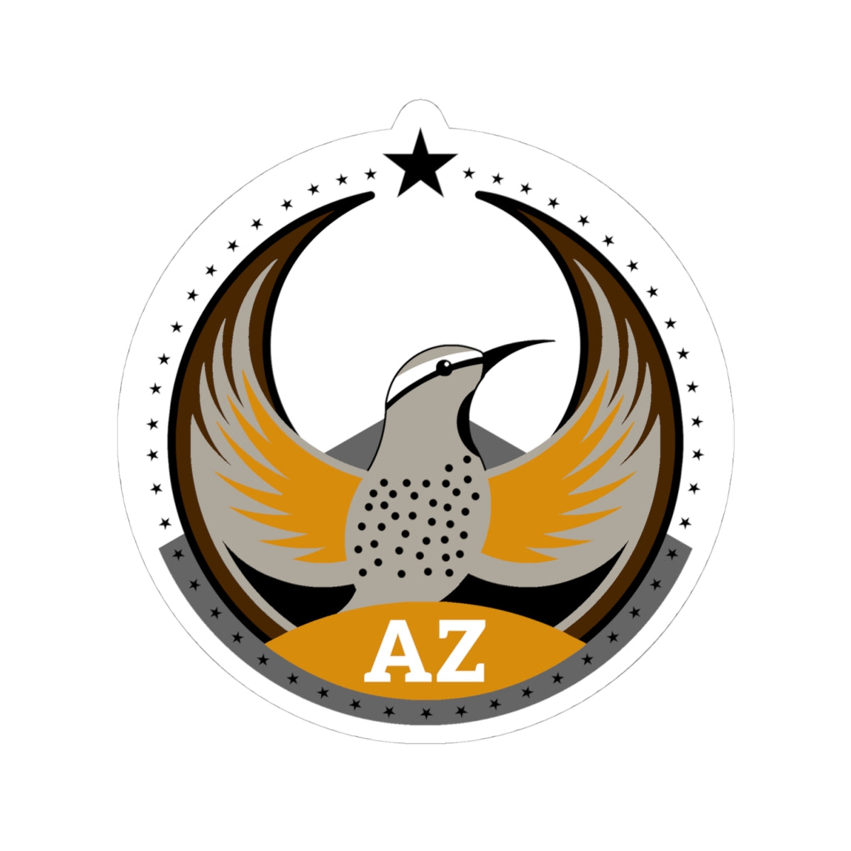 Arizona Cactus Wren Light Kiss-Cut Sticker | Bird Rebels AZ Community Pride Decal