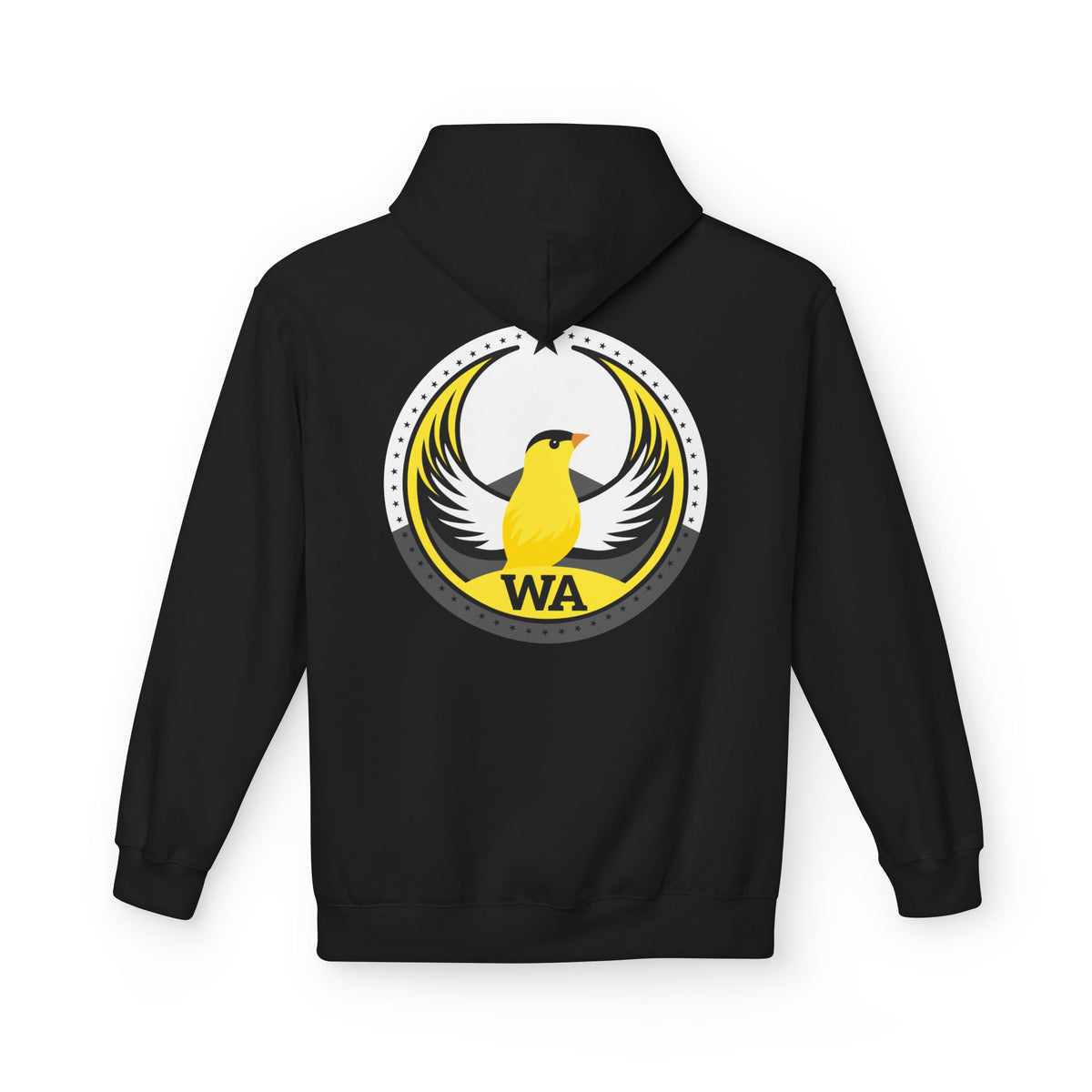 Bird Rebels Midweight Softstyle Fleece Hoodie – WA – Willow Goldfinch – Light
