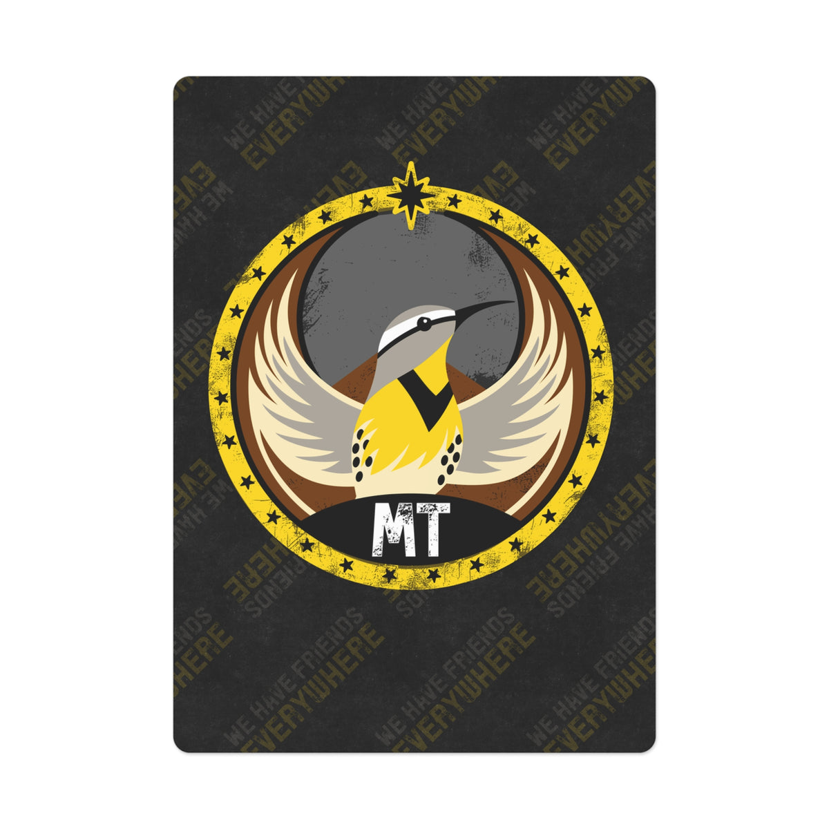 Montana Meadowlark Rebel - Poker Cards - MT - We Have Friends Everywhere