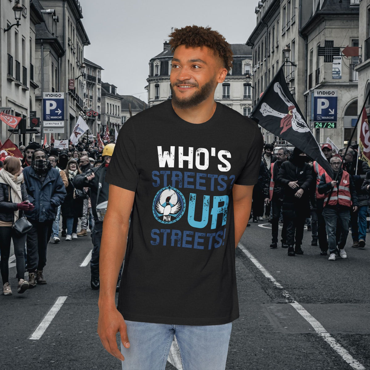 MN - Our Streets Protest Tee | MADE IN USA | Minnesota Loon Rebel