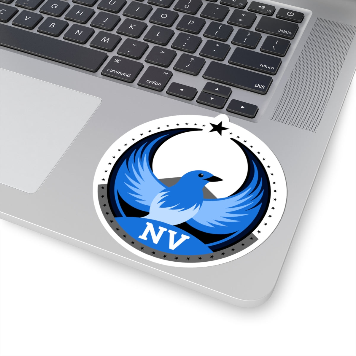Nevada Mountain Bluebird Light Kiss-Cut Sticker | Bird Rebels NV Community Pride Decal