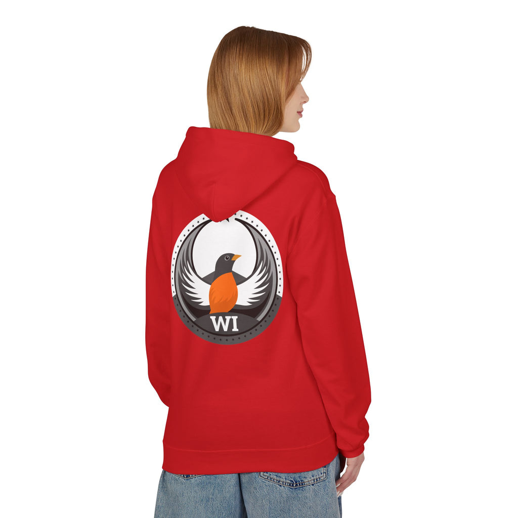 Bird Rebels Midweight Softstyle Fleece Hoodie – WI – Light