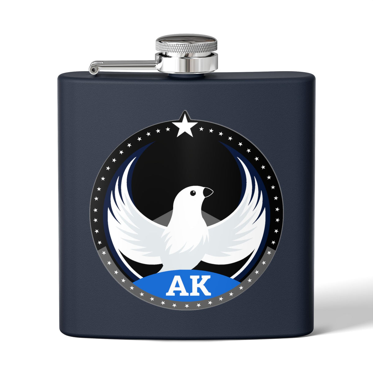 Bird Rebels 6oz Stainless Steel Flask – AK – Dark