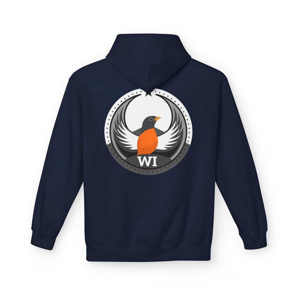 Bird Rebels Midweight Softstyle Fleece Hoodie – WI – Light