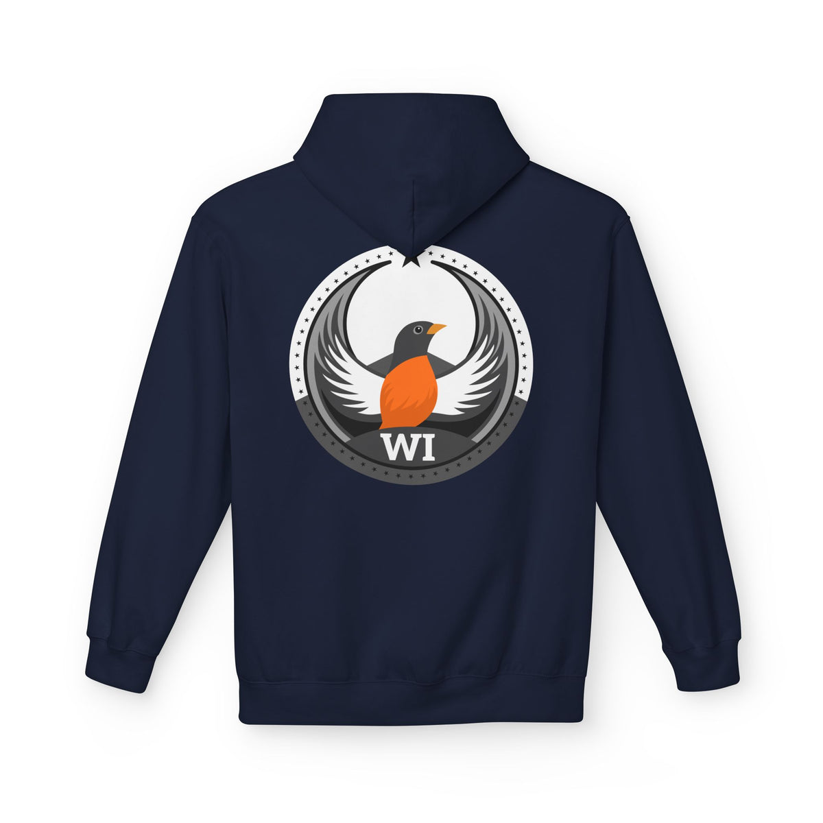 Bird Rebels Midweight Softstyle Fleece Hoodie – WI – Light