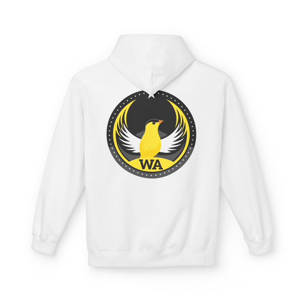 Bird Rebels Midweight Softstyle Fleece Hoodie – WA – Willow Goldfinch – Dark