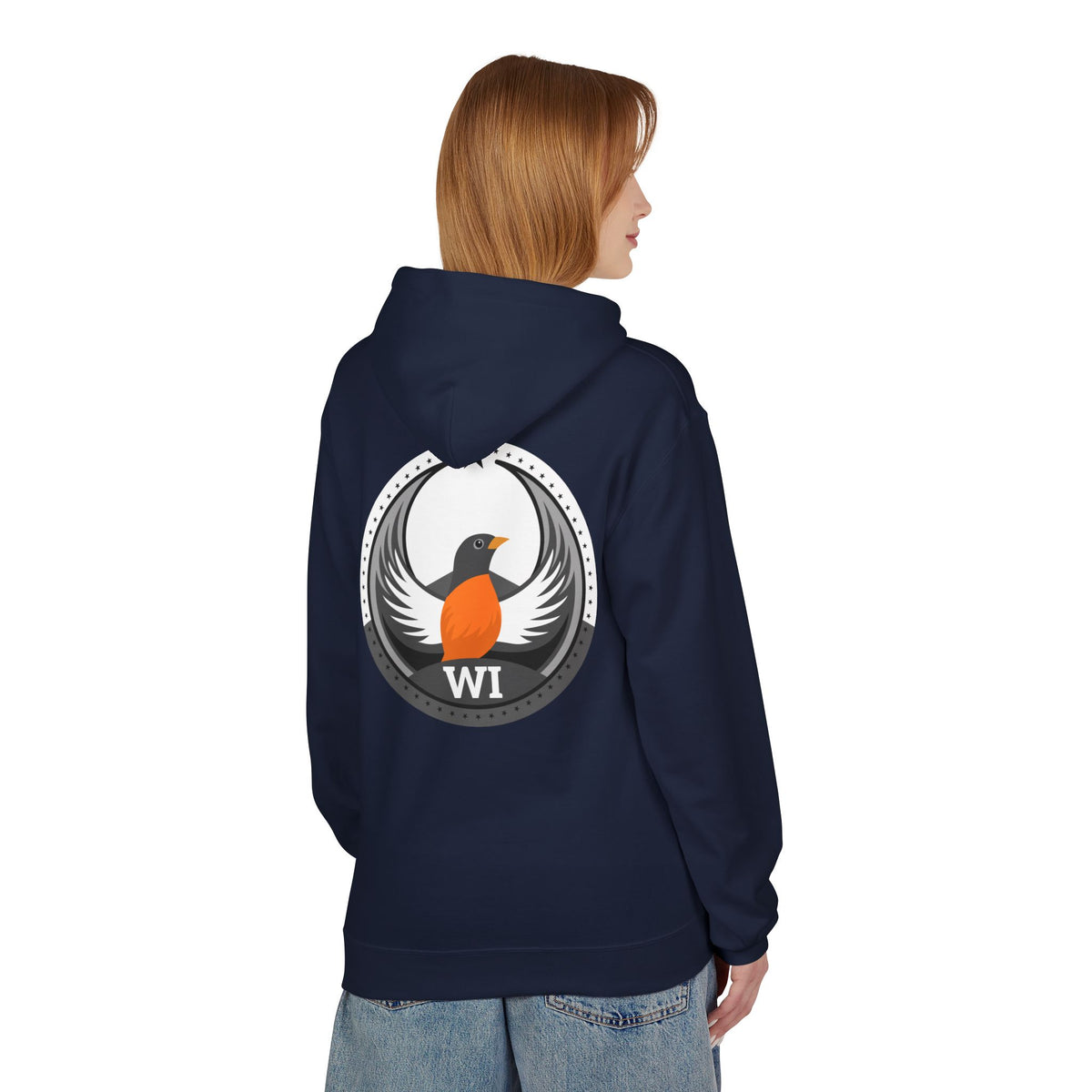 Bird Rebels Midweight Softstyle Fleece Hoodie – WI – Light