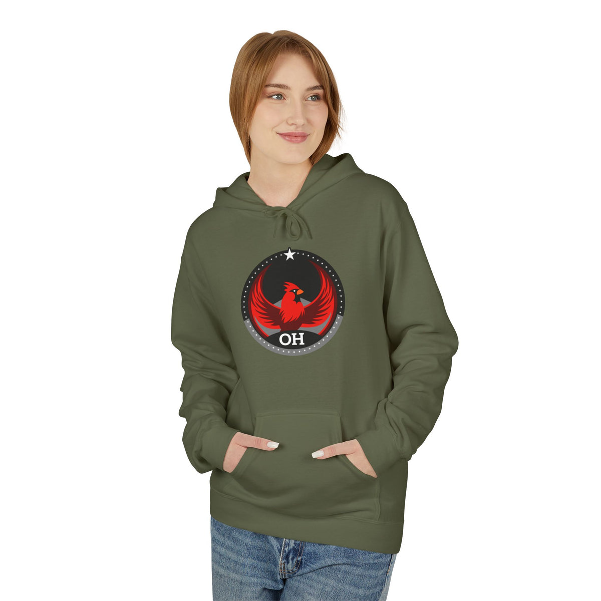 Bird Rebels Midweight Softstyle Fleece Hoodie – OH – Dark
