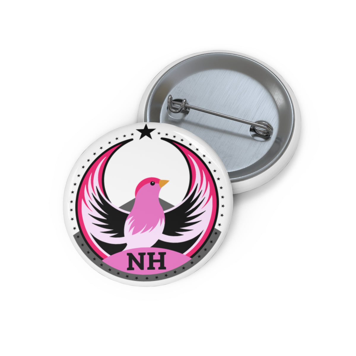 Bird Rebels Custom Pin Button – NH – Light
