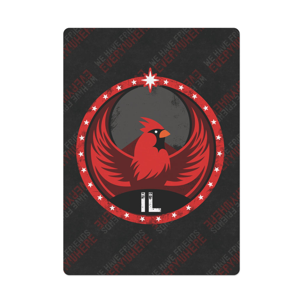 Illinois Cardinal Rebel - Poker Cards - IL - We Have Friends Everywhere