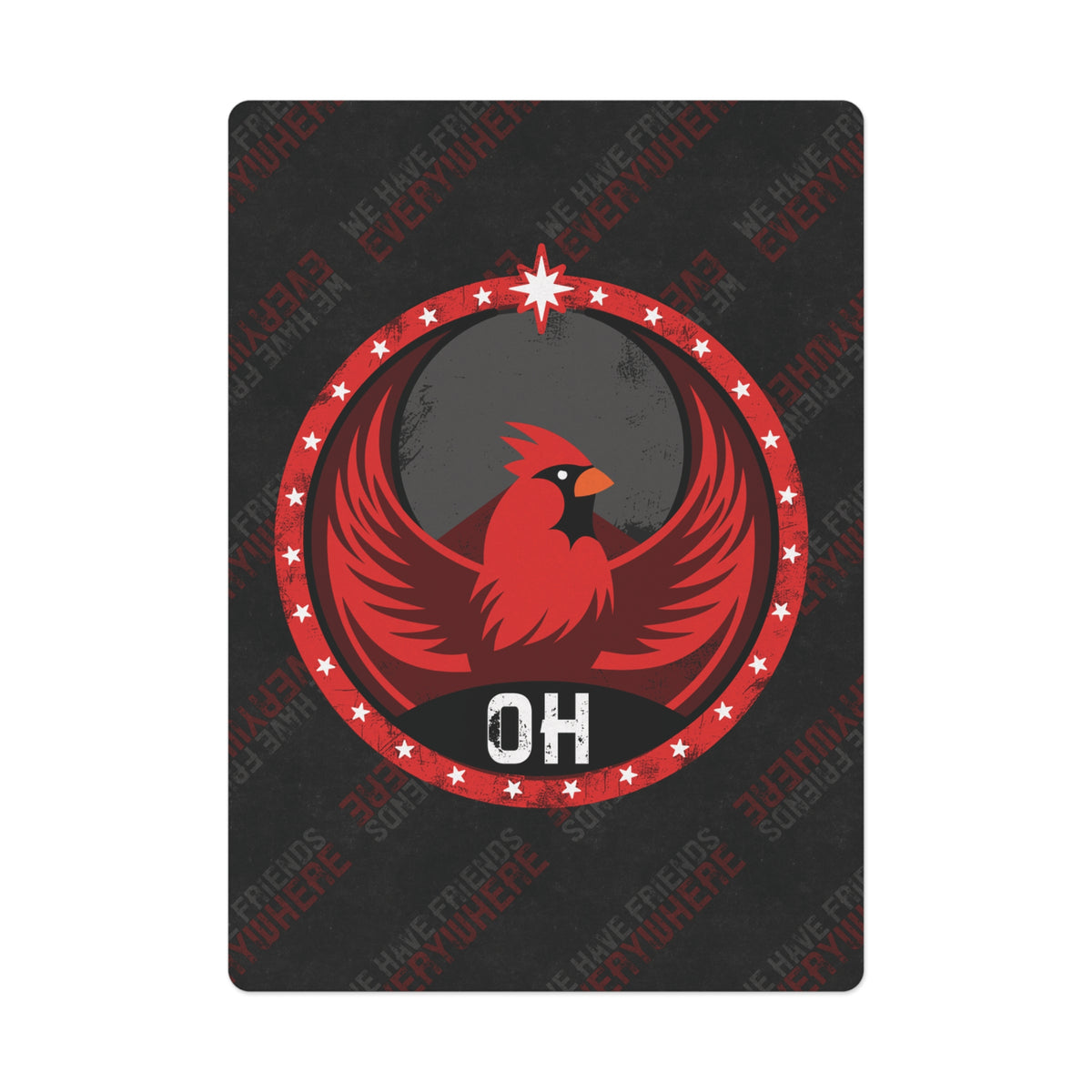 Ohio Cardinal Rebel - Poker Cards - OH - We Have Friends Everywhere