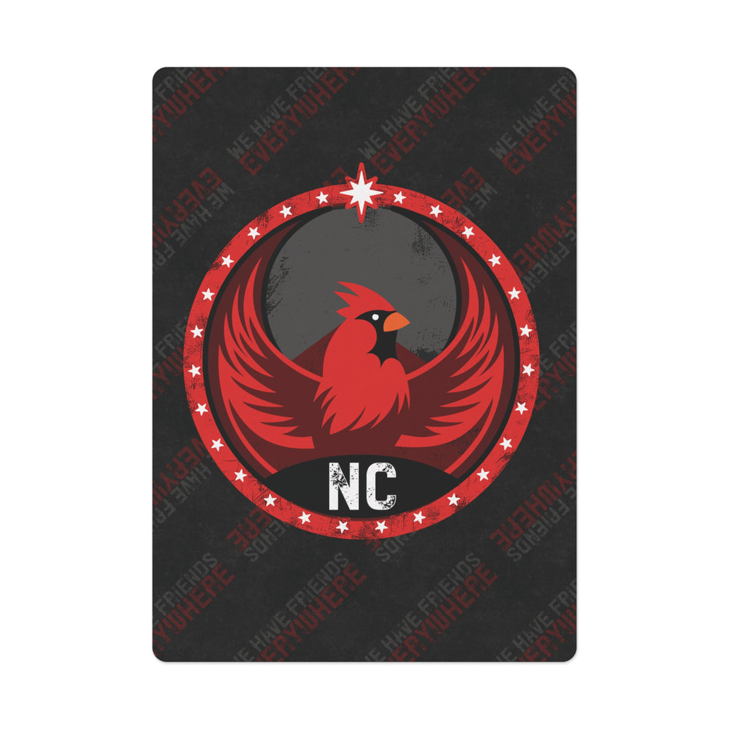 North Carolina Cardinal Rebel - Poker Cards - NC - We Have Friends Everywhere