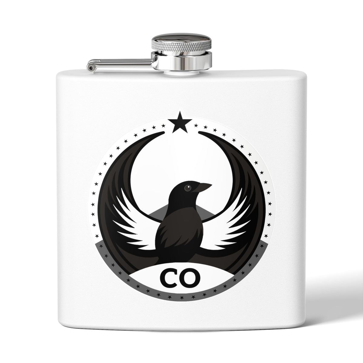 Bird Rebels 6oz Stainless Steel Flask – CO – Light