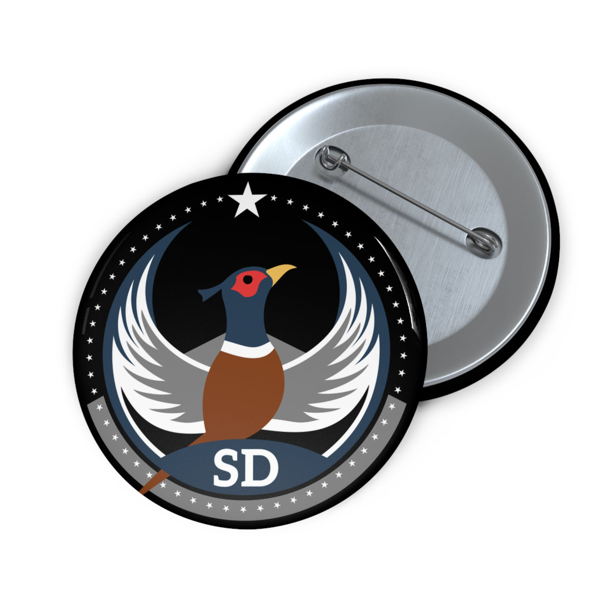 Bird Rebels Pin Button – SD – Dark