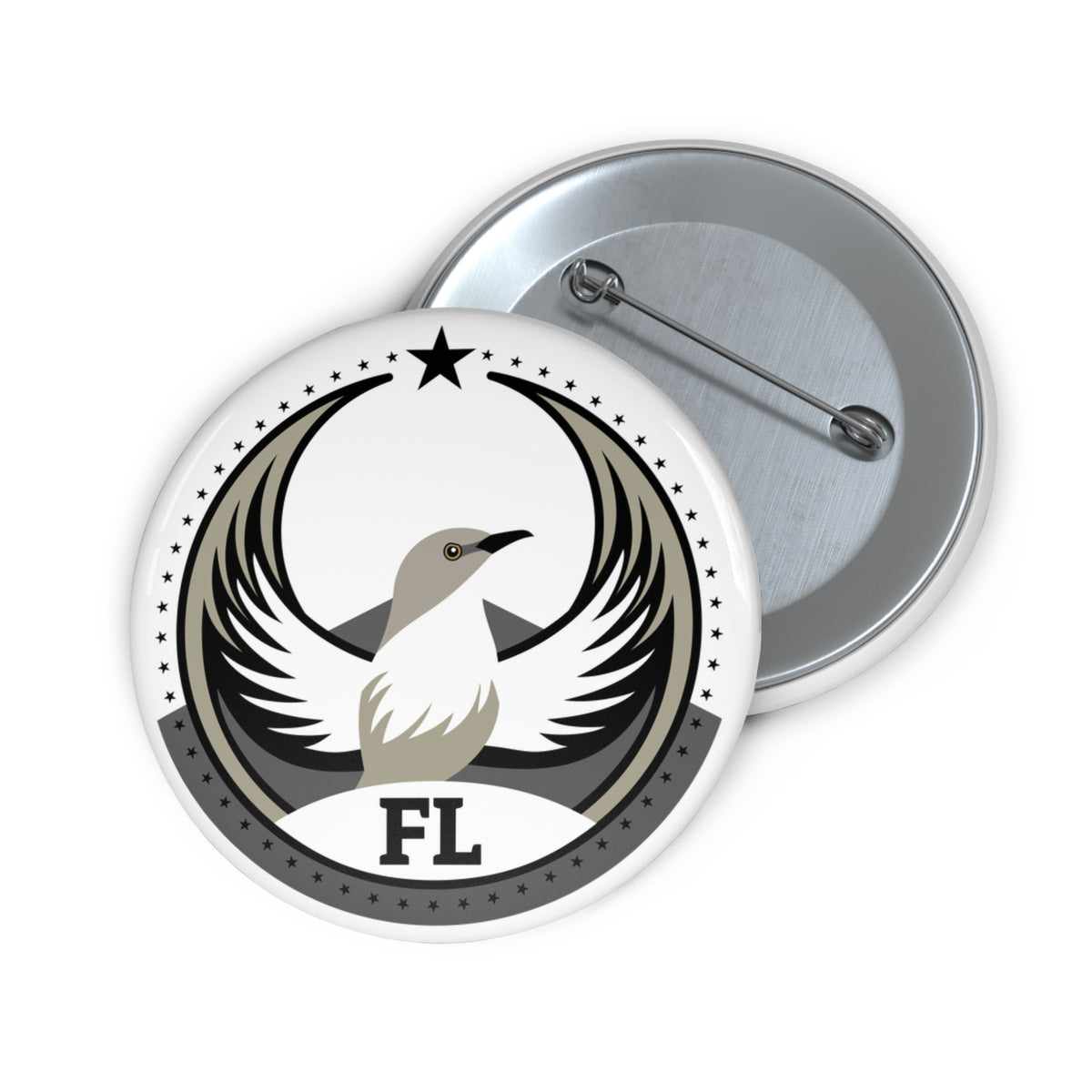 Bird Rebels Pin Button – FL – Light
