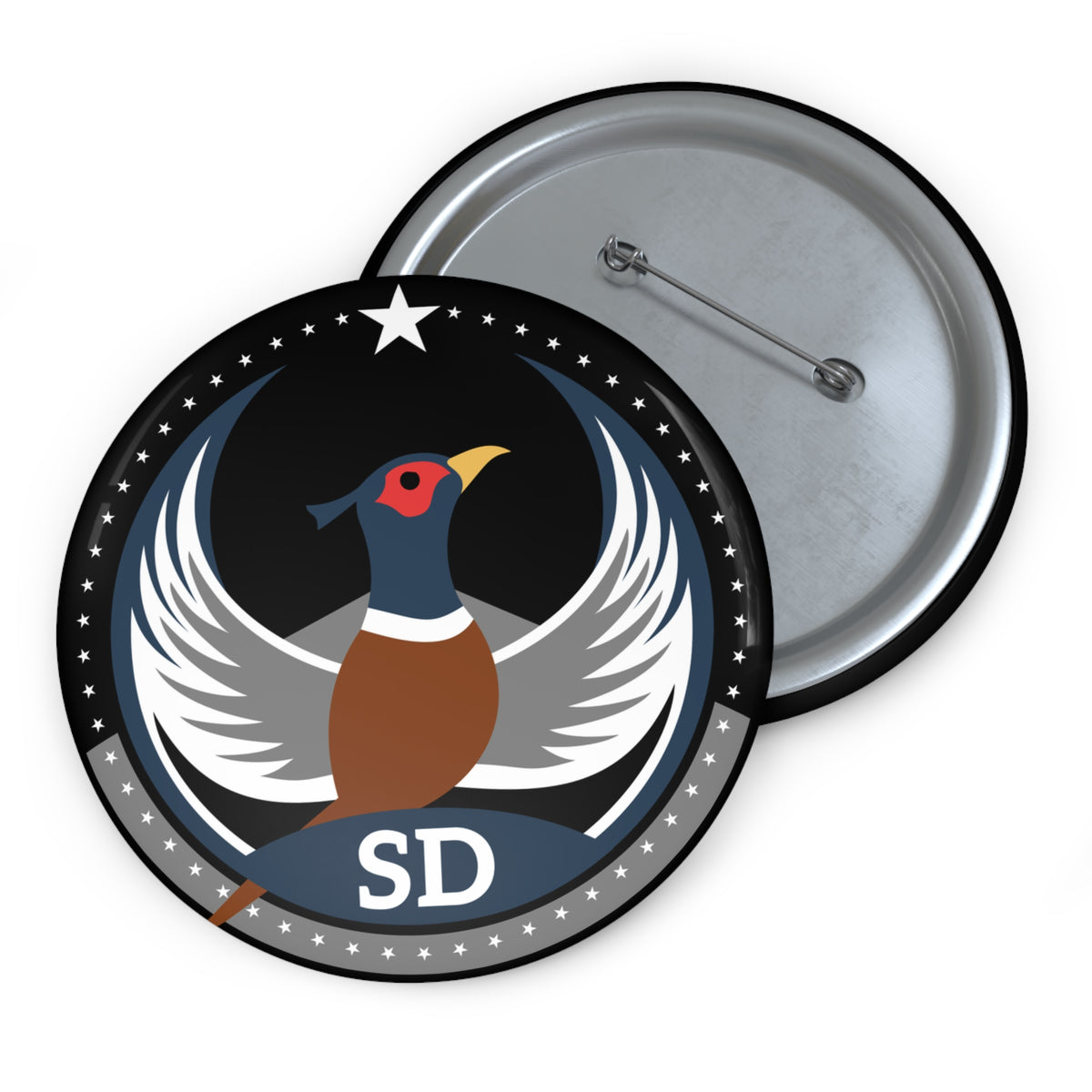 Bird Rebels Pin Button – SD – Dark