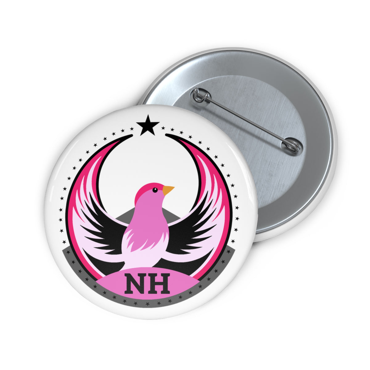 Bird Rebels Custom Pin Button – NH – Light