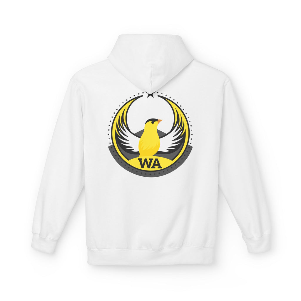 Bird Rebels Midweight Softstyle Fleece Hoodie – WA – Willow Goldfinch – Light
