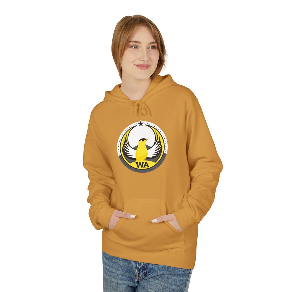 Bird Rebels Midweight Softstyle Fleece Hoodie – WA – Willow Goldfinch – Light