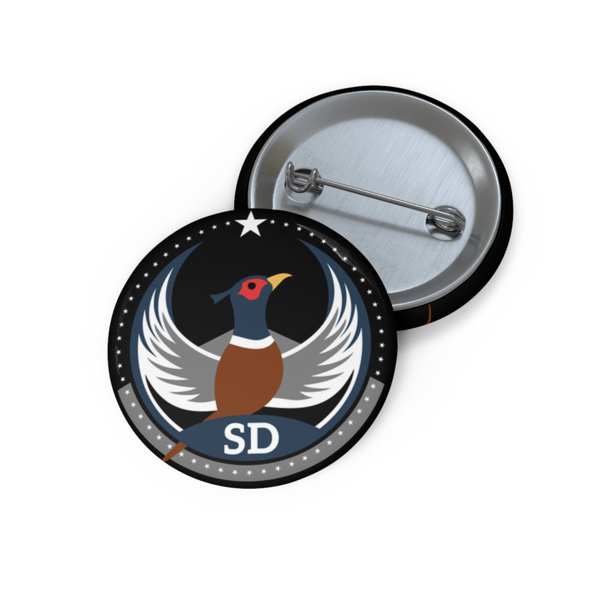 Bird Rebels Pin Button – SD – Dark