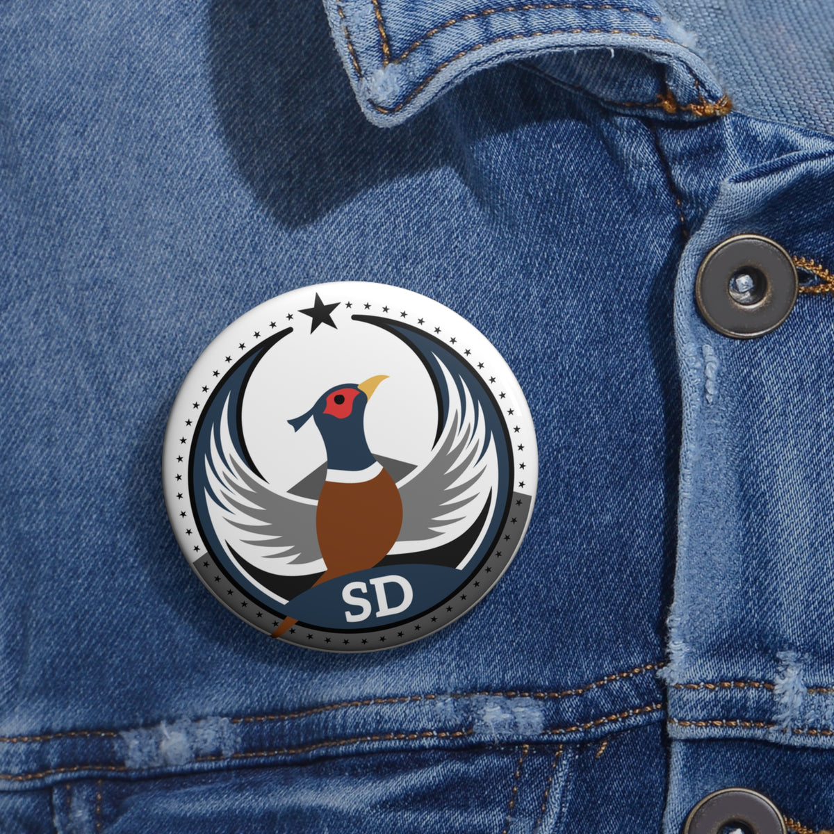 Bird Rebels Pin Button – SD – Light