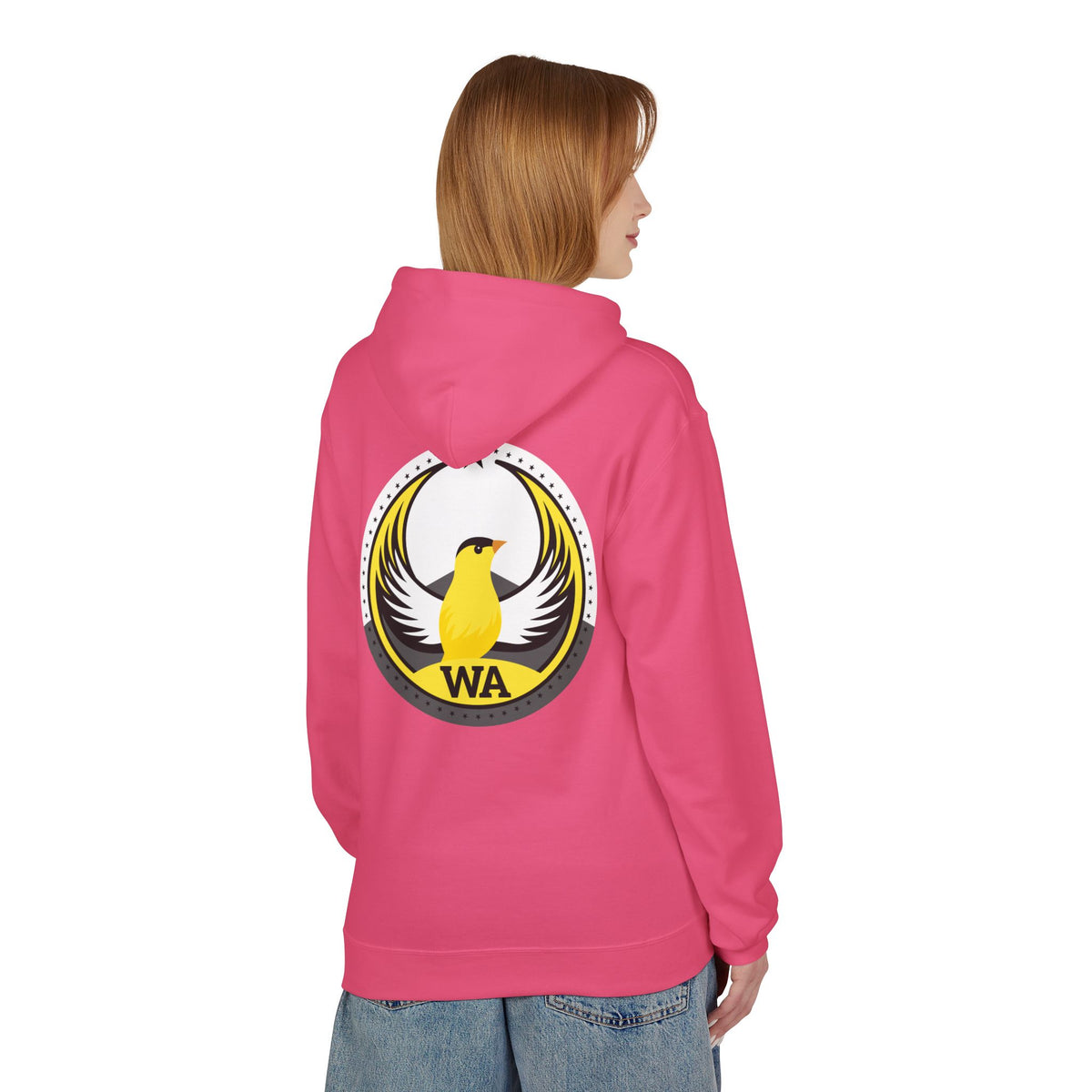 Bird Rebels Midweight Softstyle Fleece Hoodie – WA – Willow Goldfinch – Light
