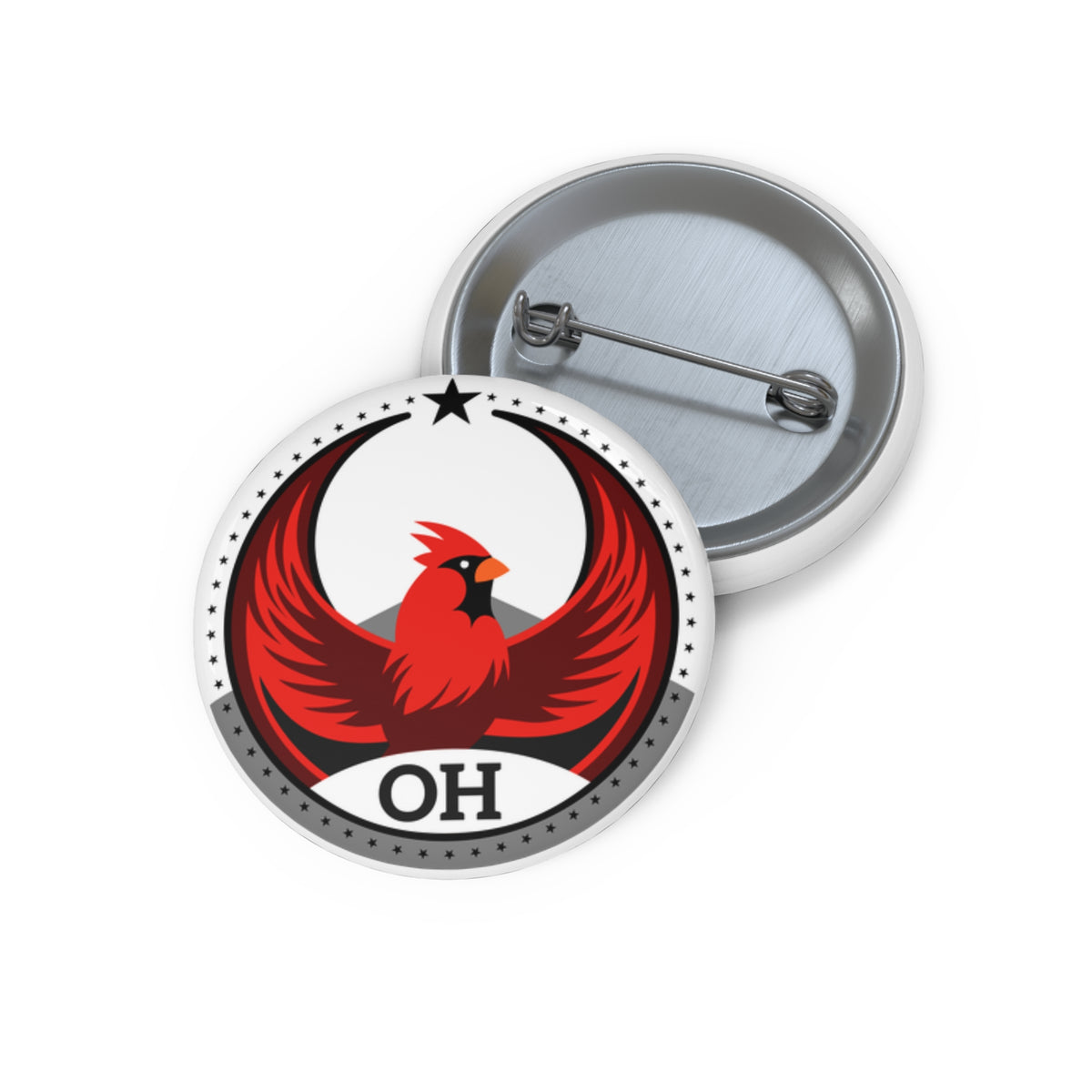 Bird Rebels Pin Button – OH – Light