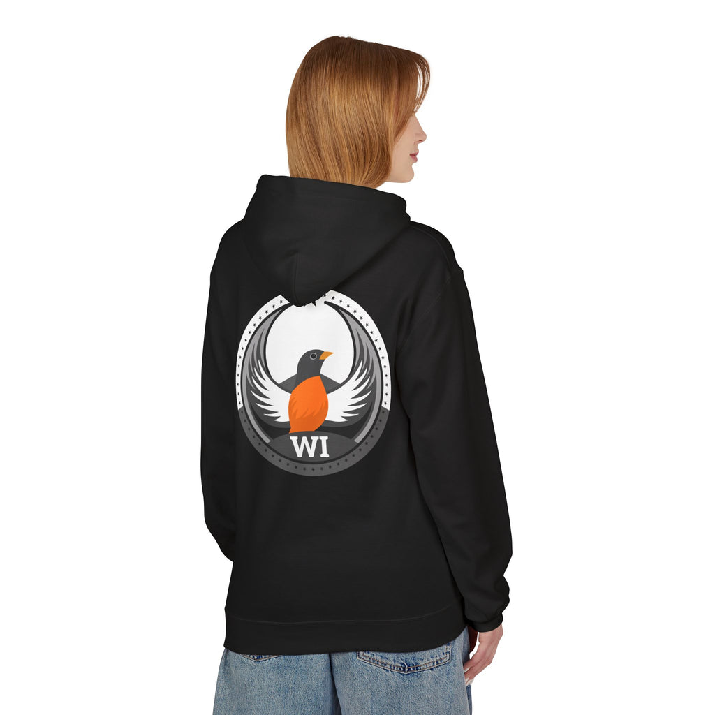 Bird Rebels Midweight Softstyle Fleece Hoodie – WI – Light