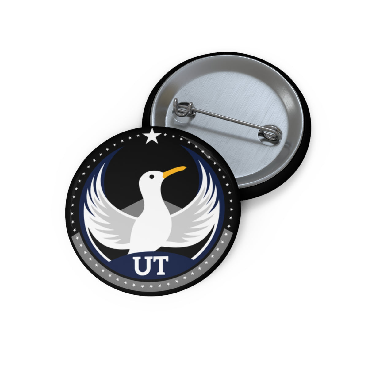 Bird Rebels Pin Button – UT – Dark