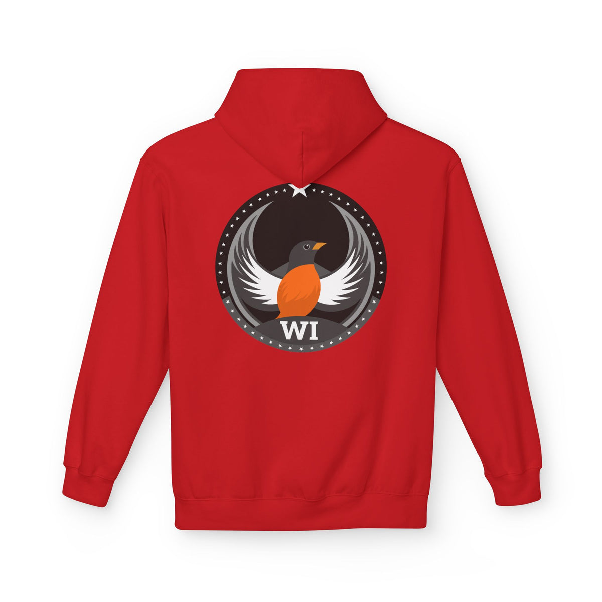Bird Rebels Midweight Softstyle Fleece Hoodie – WI – Dark