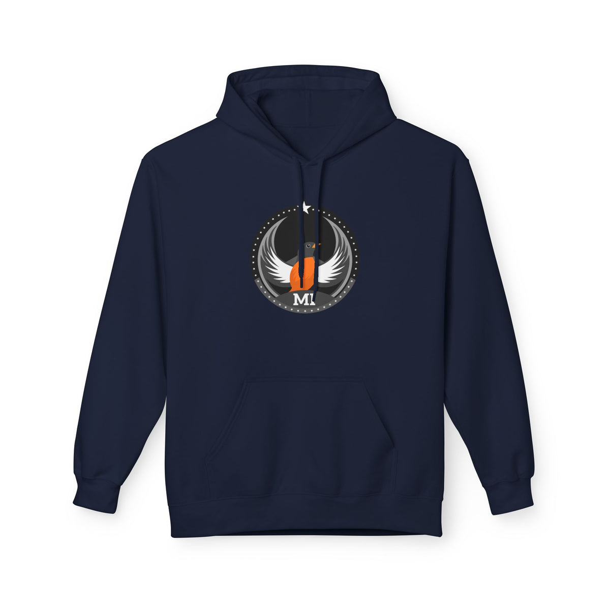 Bird Rebels Midweight Softstyle Fleece Hoodie – MI – Dark