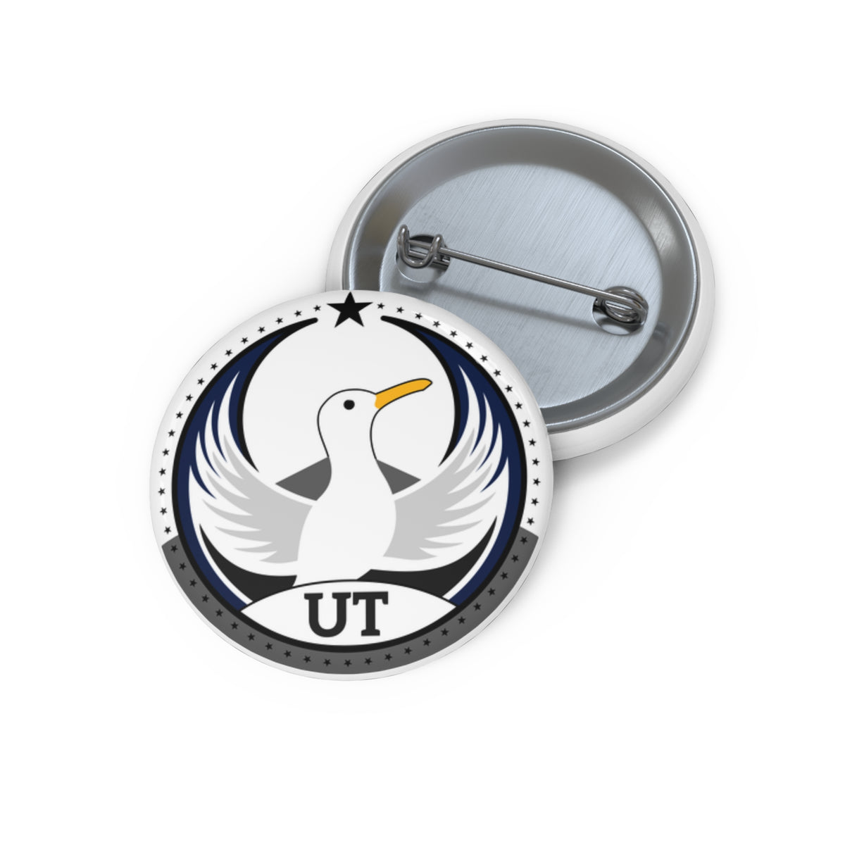 Bird Rebels Pin Button – UT – Light
