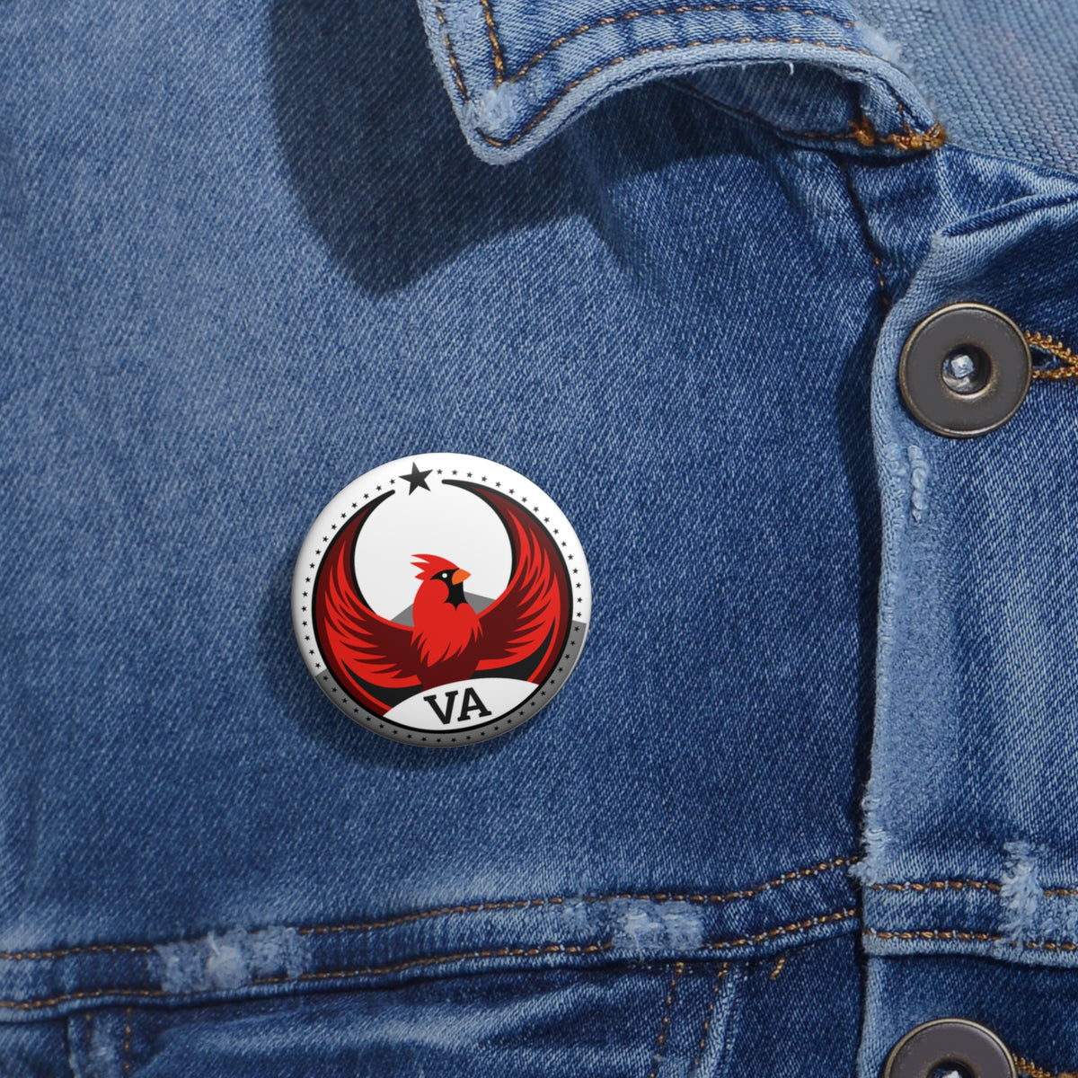 Bird Rebels Pin Button – VA – Light